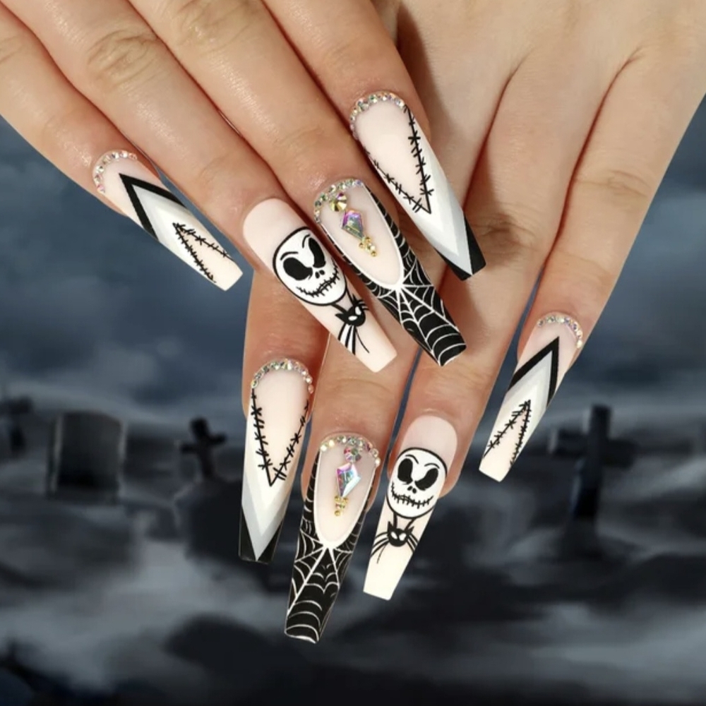 Halloween Skeleton Nail Art Set